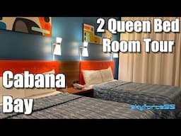 Universal's Cabana Bay Beach Resort Hotel 2 Queen Bed Room Tour