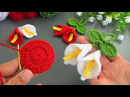 💰 I made 50 in one day and I sold them all! New design lily flower crochet. How to make crochet.