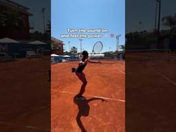 Turn the sound on and feel the power 🔊💥#tennis #brazil #victoriabarros