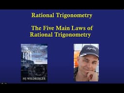 Five Main Laws of Rational Trig | Rational Trigonometry | N J Wildberger