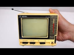 Restoration Mini  TV produced in 1980  Antique television - Restore old Mini TV