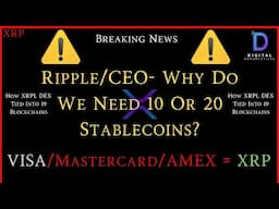 XRP- Ripple/CEO- Why Do We Need 10 Or 20 Stabelcoins?- VISA/Mastercard/AMEX = XRP - XRPL = 19 Chains