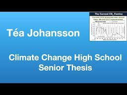 Téa Johansson (four years younger than Greta): Climate realism from a high school student