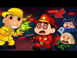Bochan Hypnotized Shinchan In Super Sus 😱🔥 | Shinchan Playing Among Us 3D | Funny Game 😂