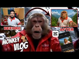 Monkey Vlog Kaise Banaye | How To Create Monkey Vlog | Monkey Vlog Tutorial in Capcut