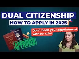 Philippine Dual Citizenship Guide 2025: Step-by-step Guide - Don't miss this step!