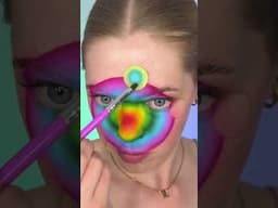 Rainbow creative makeup look 💄 🌈 #makeup #shorts