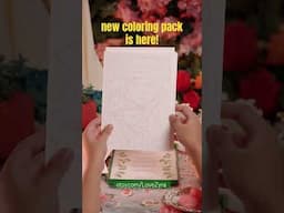 12 pages of portraits, flowers and fashion! #coloringpages #cozycoloring #coloringbook #unboxing