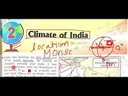 ICSE Class 10 geography chapter 2 climate of India