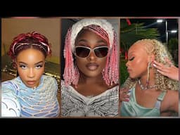 Glitter Hair Compilation | Protective Hair Styles with Tinsel