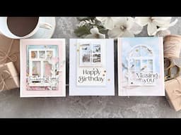 THREE Window CARDS with a CARD KIT | Simon Says Stamp JULY 2025 Card Kit | Through the Window