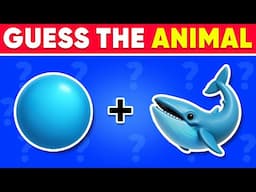 Guess the WORD by Emojis? 🤔🐳🦁 Animals Edition | Emoji Quiz 2025