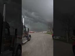 Big storm ahead. Tornado season. #trucking #weather #storm #truckdriver