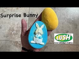 Lush surprise Bunny Easter 2025 bath bomb Tub Demo