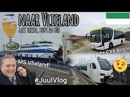 Met de TREIN en de BOOT naar VLIELAND | #JuulVlog ARRIVA WINK & MS VLIELAND ⚓