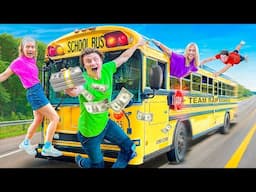 Last to Leave SCHOOL BUS Wins!!
