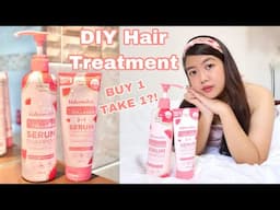 Fresh Watermelon Double Boost Collagen Serum Shampoo & Conditioner Review! 🍉 DIY Hair treatment!