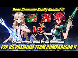 S0 Cartethyia F2P Vs Premium Team Comparison !! Does Ciaccona Needed !? New Aero Echo Set Showcase