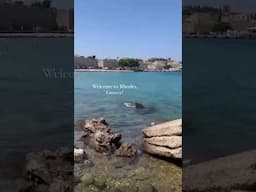 Approaching Ancient Rhodes! 🏰🌊 Greek Cruise Views That WOW! 🇬🇷