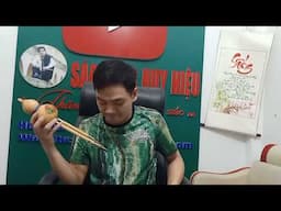 Sáo Bầu Fa trầm và Son - 2 Tone chung 1 quả bầu | Sáo Trúc Huy Hiệu
