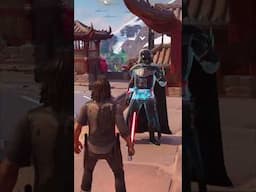 I can't believe this..Rick Grimes & Daryl Dixon meet Darth Vader! #thewalkingdead #fortnite #shorts