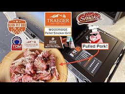 Traeger WOODRIDGE Pellet Smoker-Grill! / 8-Hour Smoked Pork Butt! / Smokin Pecan Pellets!
