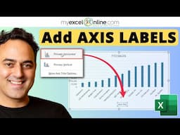 How to Add Chart Axis Labels in Microsoft Excel