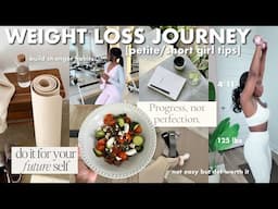 How I lost 25 POUNDS in 3 MONTHS | tips for petite/short women, calorie deficit & fitness