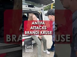 Antifa launched an unprovoked attack on Brandi as she covered a blockade outside an ICE facility