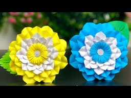 NEW!! Paper Flower Making 🌺🌹Ideas | Paper Crafts For School | Home Decor | Paper Craft | DIY