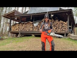 Simple Off Grid Living : Turkey Hunting & Chopping Wood