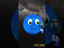 Planet Size Comparison for Kids | Dwarf Planet Sizes | Space for Kids | Solar System Size #shorts