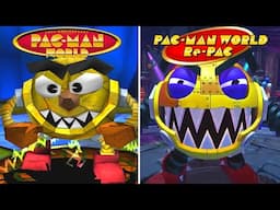Pac-Man World Re-Pac - All Bosses Comparison (Original vs Remake)