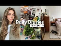 apartment organization & healthy meal ideas | daily diaries ep. 16