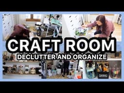 MEGA Craft Room Declutter, Organize and More! Organize with items you already have!