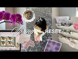 SPRING RESET 🌷 vision board, journaling, self care, room makeover, haul