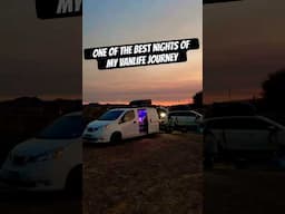 Best night of Vanlife 🚐 #vanlifediaries #vanlife #sunset