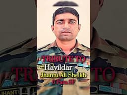 Tribute to Indian Army soldier Hav. Jhantu Ali Sheikh From 6 PARA SF #pahalgam