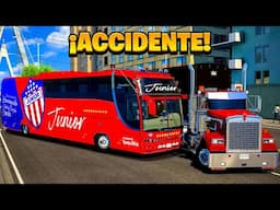 ¡Accidente del BUS DEL JUNIOR DE BARRANQUILLA! | American Truck Simulator