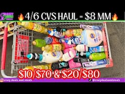 🔥OMG🔥4/6 CVS HAUL $8 PROFIT👏 $10/$70 & $20/$80- LAUNDRY CARE $0.24 CLEARANCE‼️ #cvsdeals #cvshaul