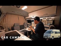 [Long-distance car camping trip] A tough long-distance trip in a Hiace. Hyogo Kobe [AORA100]