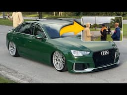 MUITO CUIDADO, MOTOQUEIRO SUSPEITO ESTAVA TODO DE PRETO DURANTE A GRAVAÇÃO DO AUDI HULK