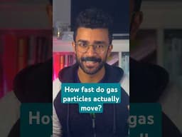 How fast do gas particles actually move? #shorts #physics