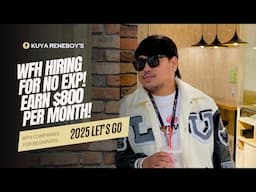 WFH HIRING FOR BEGINNERS | EARN $800 PER MONTH | PAID TRAINING | HOME-BASED SERIES | 5 STAR VA