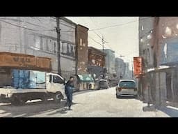Watercolor Street Scene Made Simple