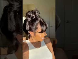 THE BEST GLUELESS WIG! You need this easy to style, ready to wear curtain bangs HD LACE CLOSURE wig!