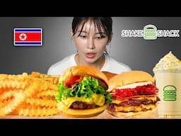 North Korean Girl tries Shake Shack for the First Time