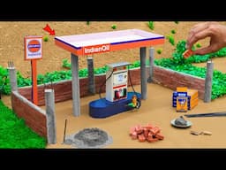 DIY mini tractor petrol pump making bricks construction science project‪ @TechCreatorsOfficial
