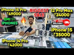 Biggest iPhone Sale Ever 🔥| Cheapest iPhone Market  | Second Hand Mobile | iPhone15 Pro iPhone 16