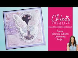 How to use Chloes Creative Cards Grande Botanical Butterfly Stamp & Die with Rebecca Houghton